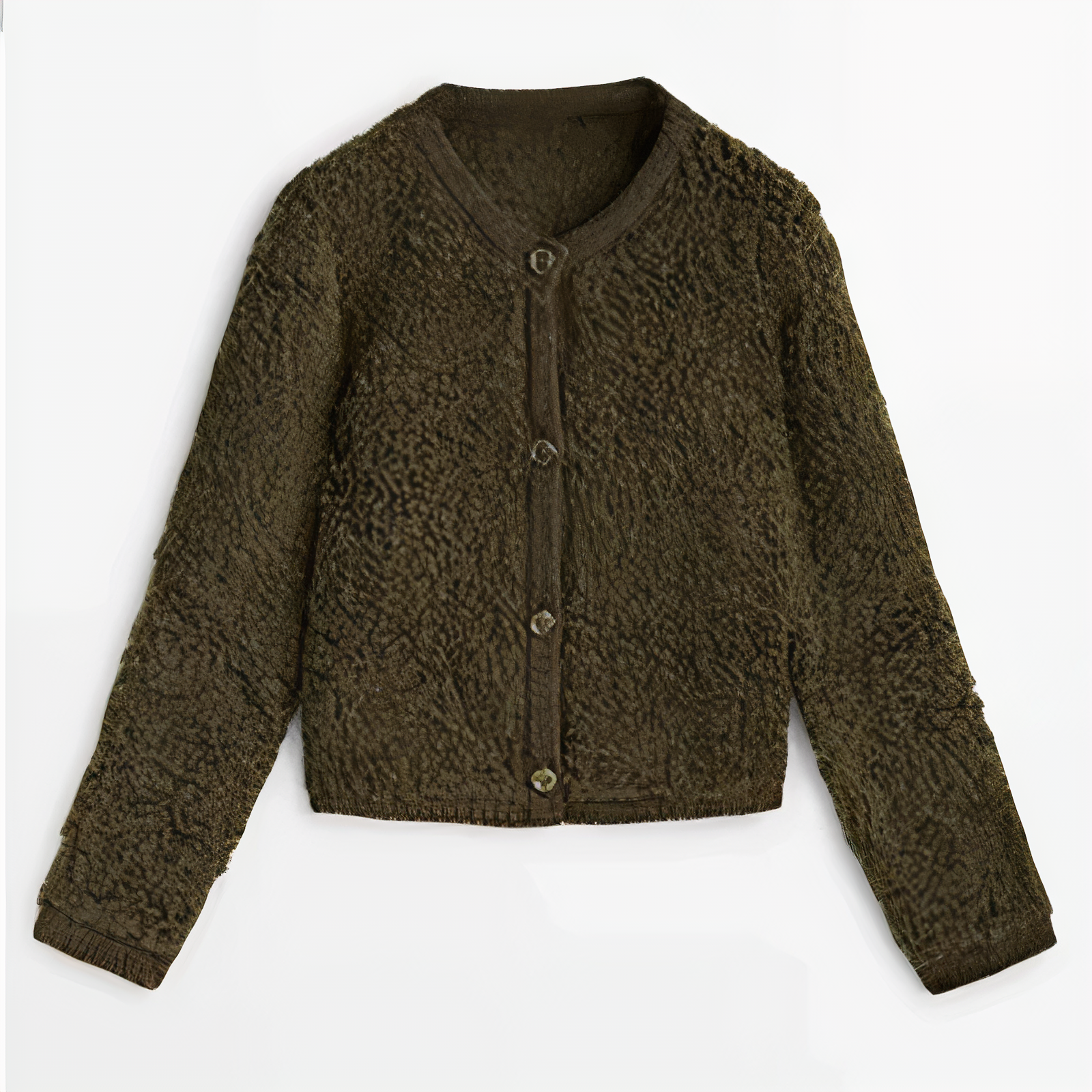 Knitted Cashmere Blend Cardigan