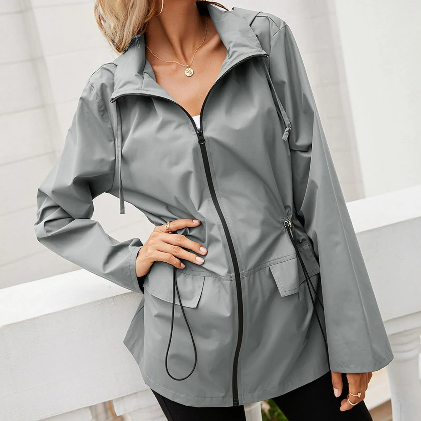 Jaina - Simple Slim Comfortable with Long Summer Jacket