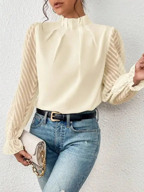 Women's elegant long-sleeved top for a sophisticated touch