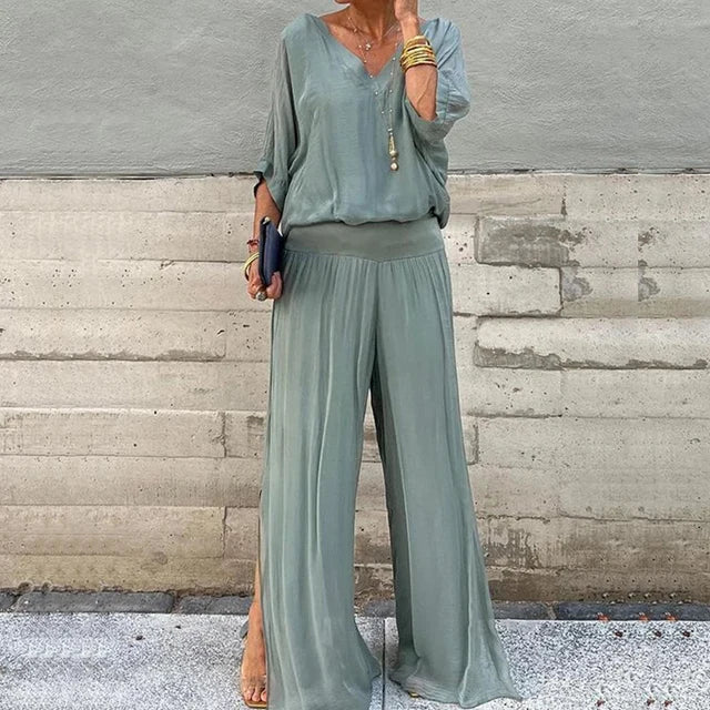 Siva - Stylish two-piece chiffon set