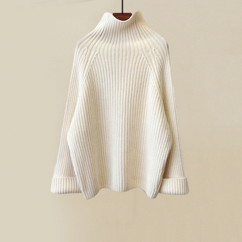 Women’s Knit Lounge Set – Puffer Vest – High Neck Sweater – Cable Knit Pants