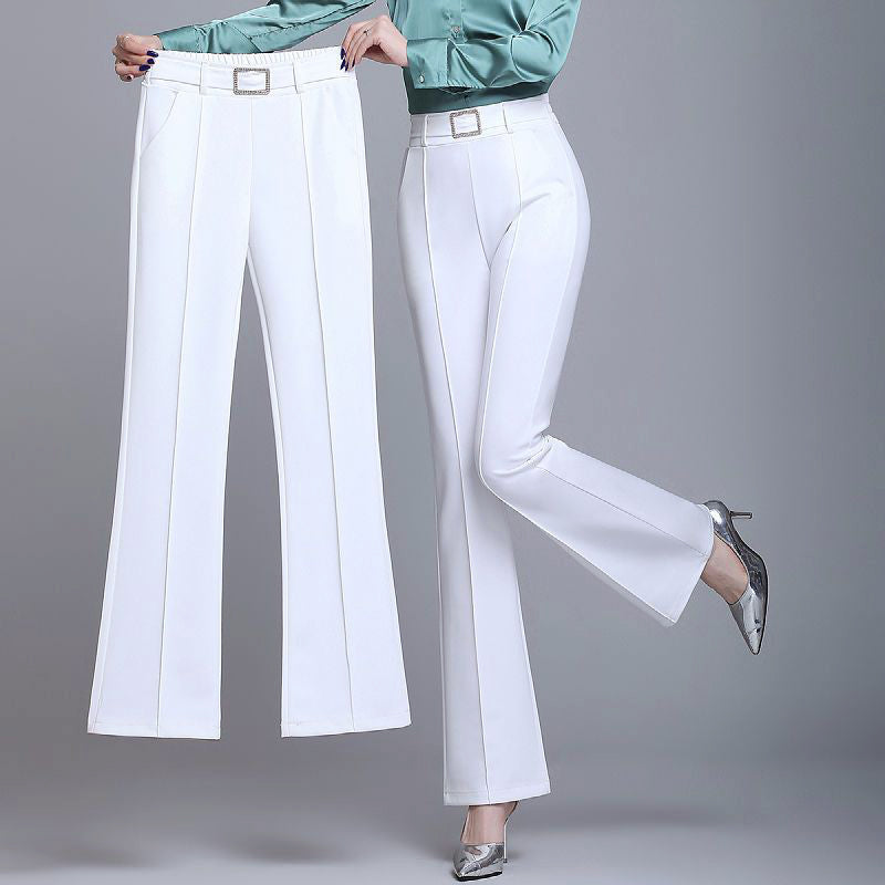 Women's spring summer high-waist flared pants