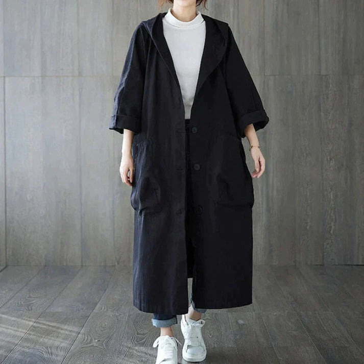 Oversize trench coat for women