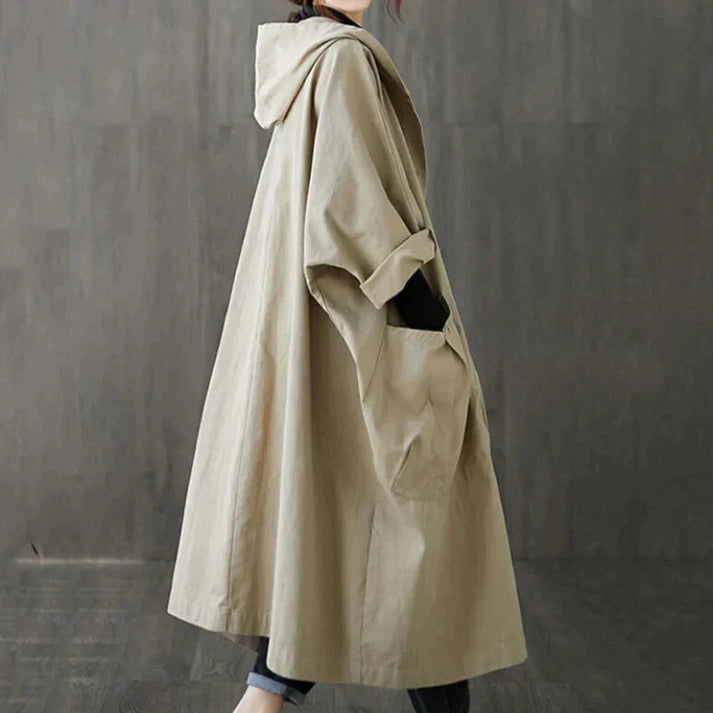 Oversize trench coat for women