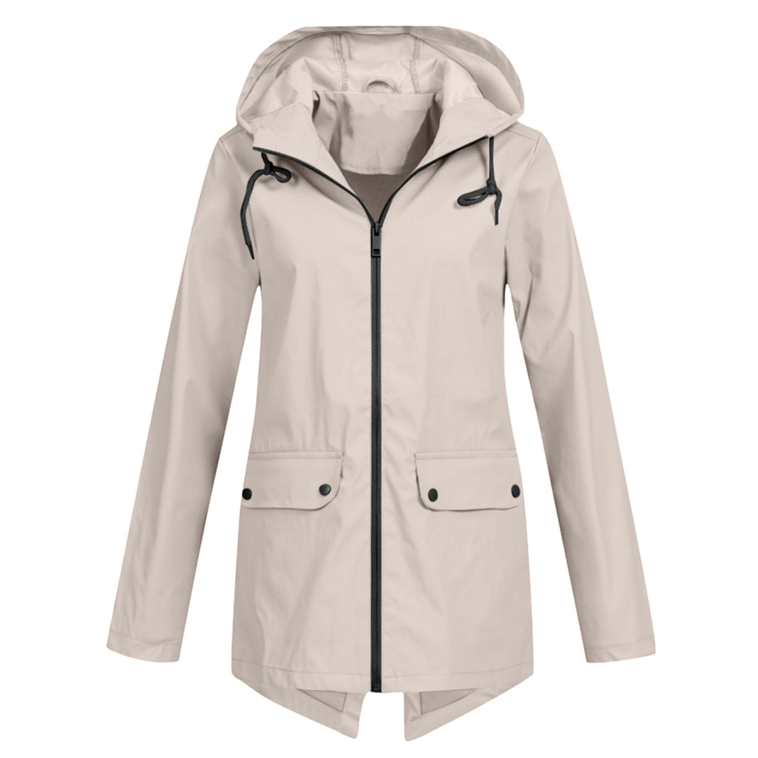 Women's mid-length jacket for autumn and winter