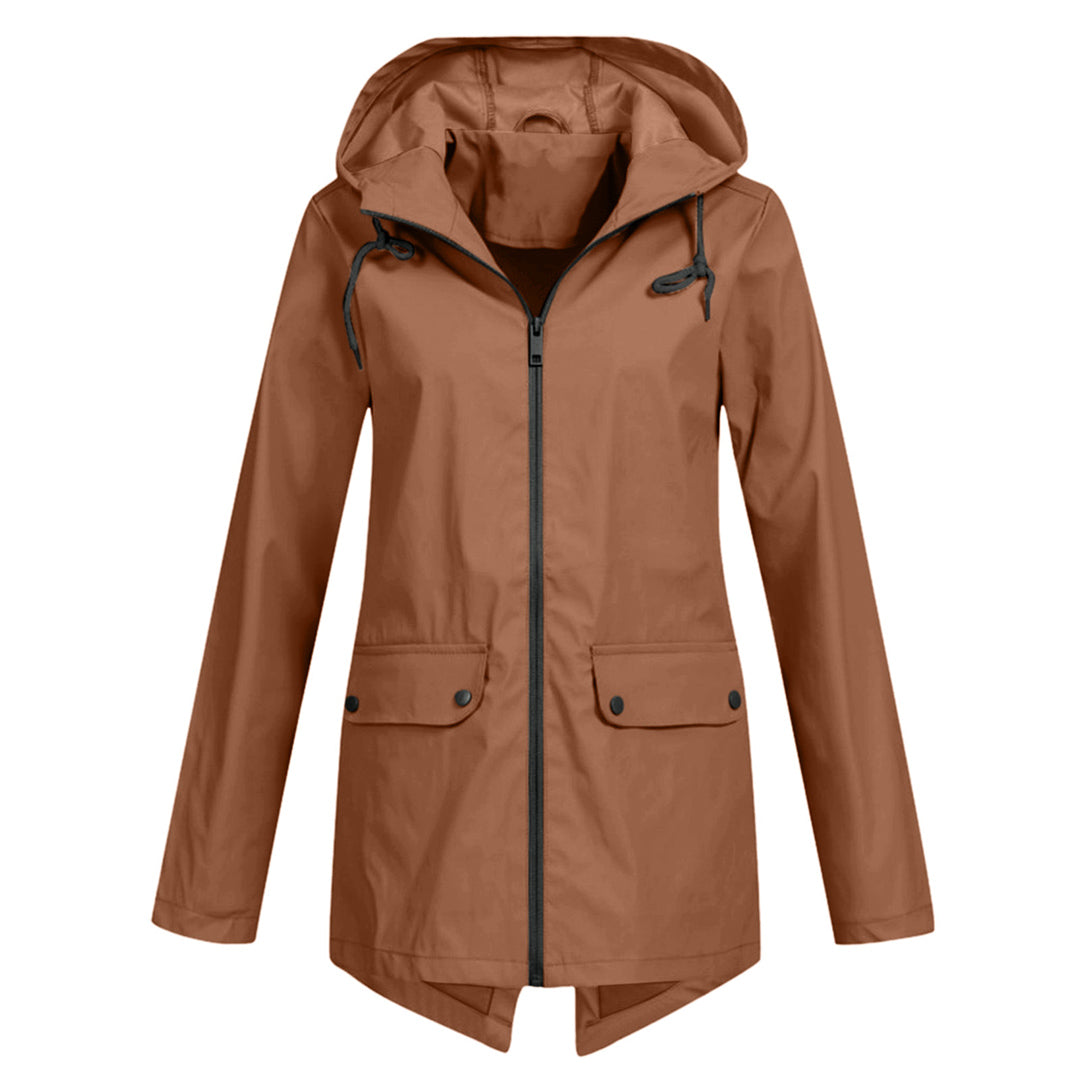 Women's mid-length jacket for autumn and winter