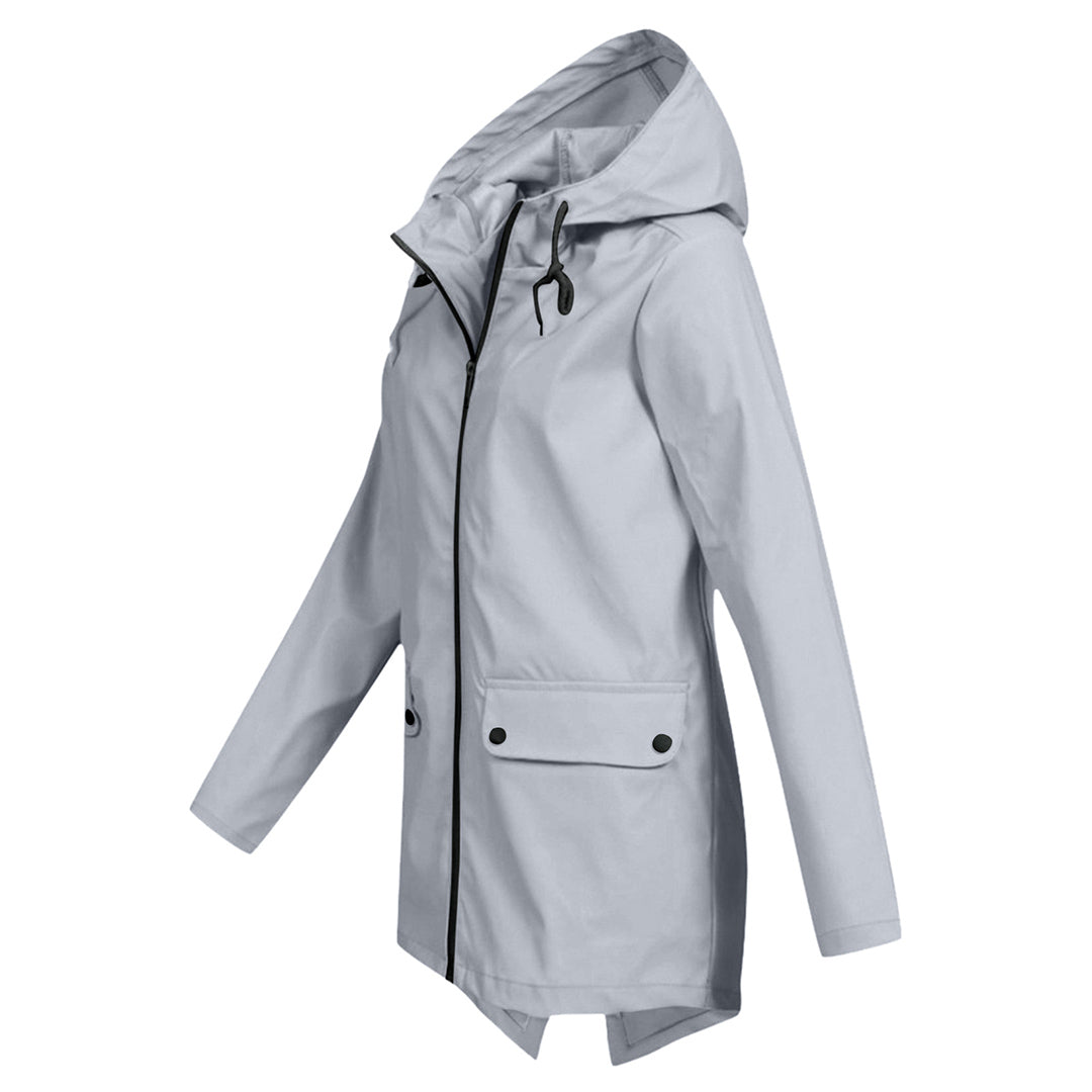 Women's mid-length jacket for autumn and winter