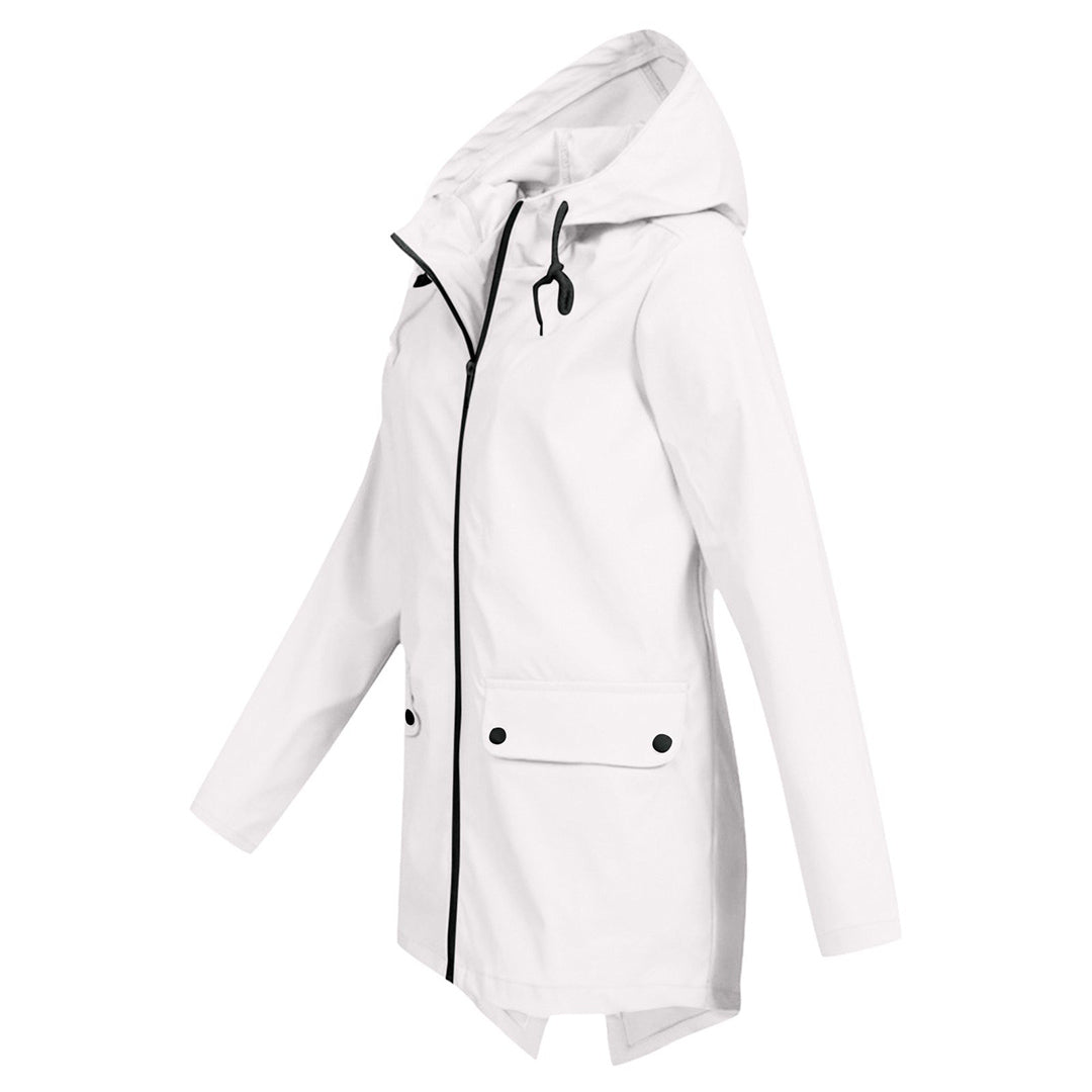 Women's mid-length jacket for autumn and winter
