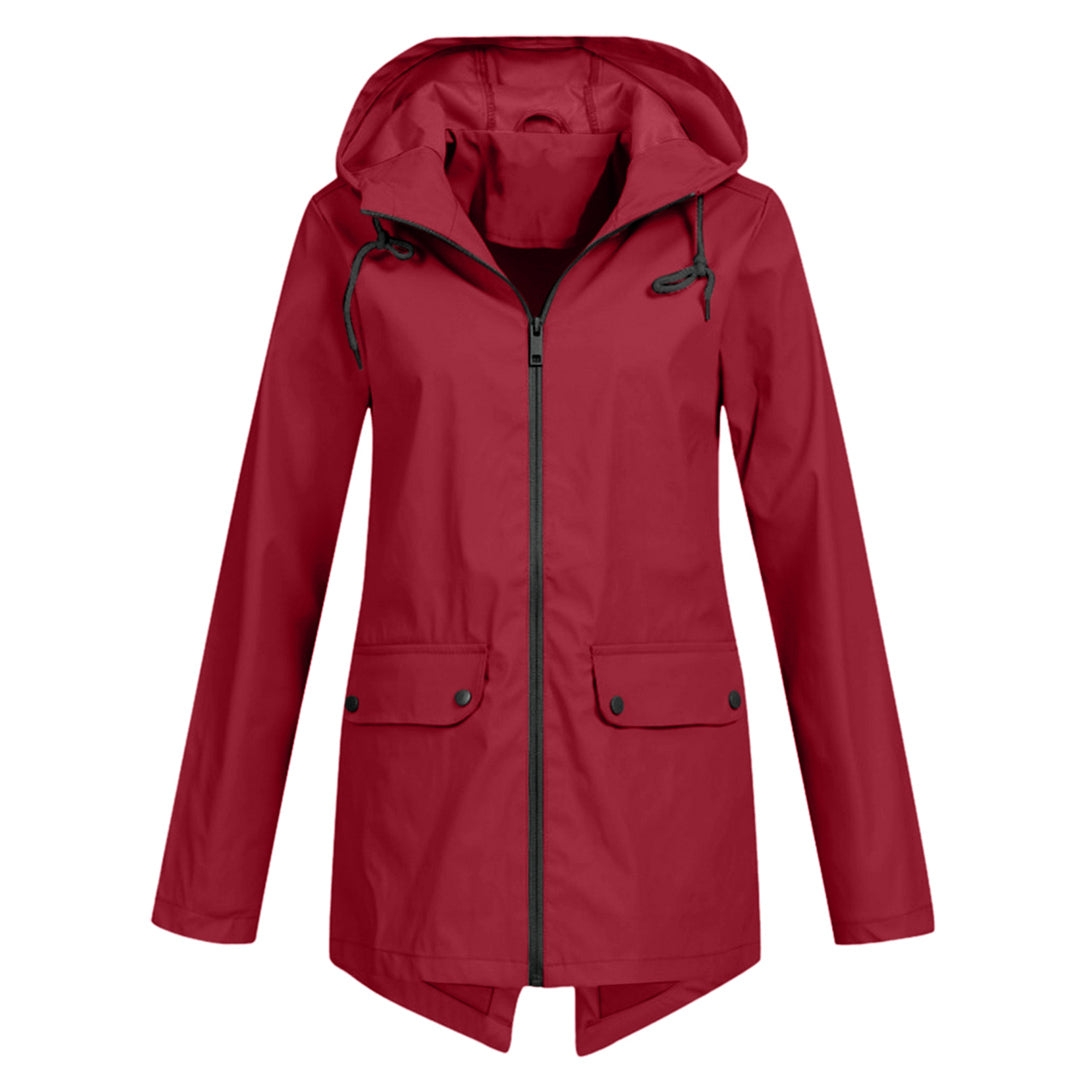 Women's mid-length jacket for autumn and winter