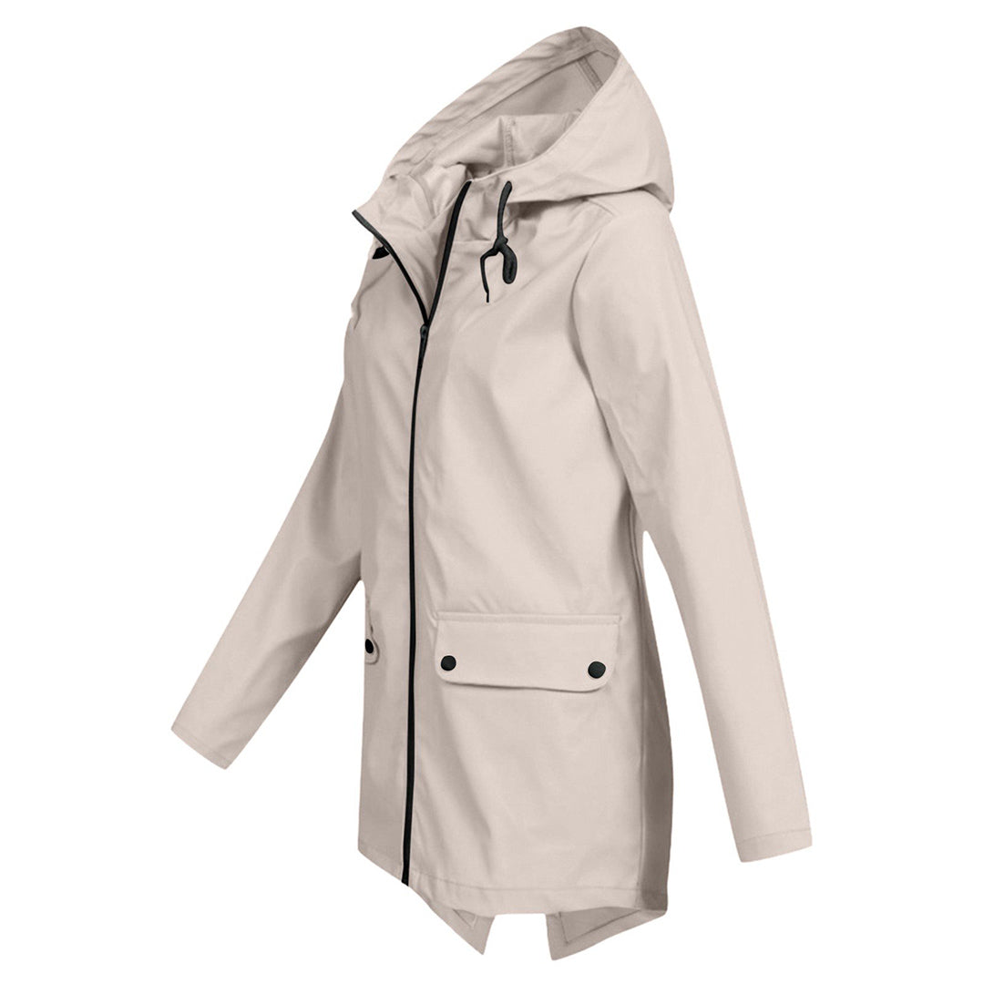 Women's mid-length jacket for autumn and winter