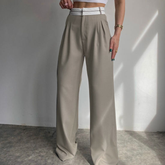 Women's solid color slim casual pants