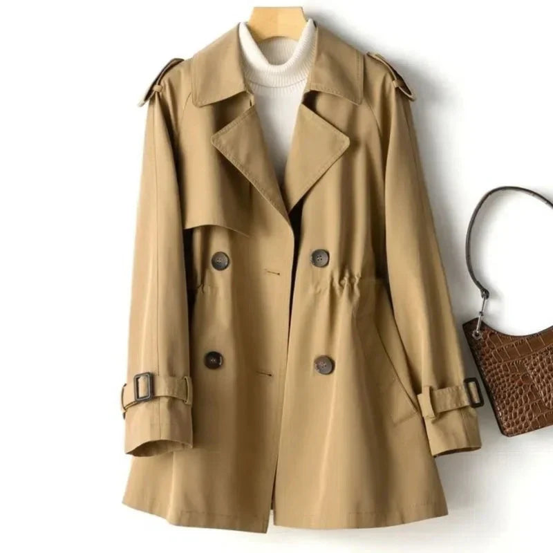 Women's double breasted trench coat