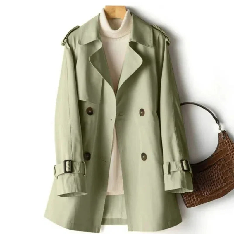 Women's double breasted trench coat