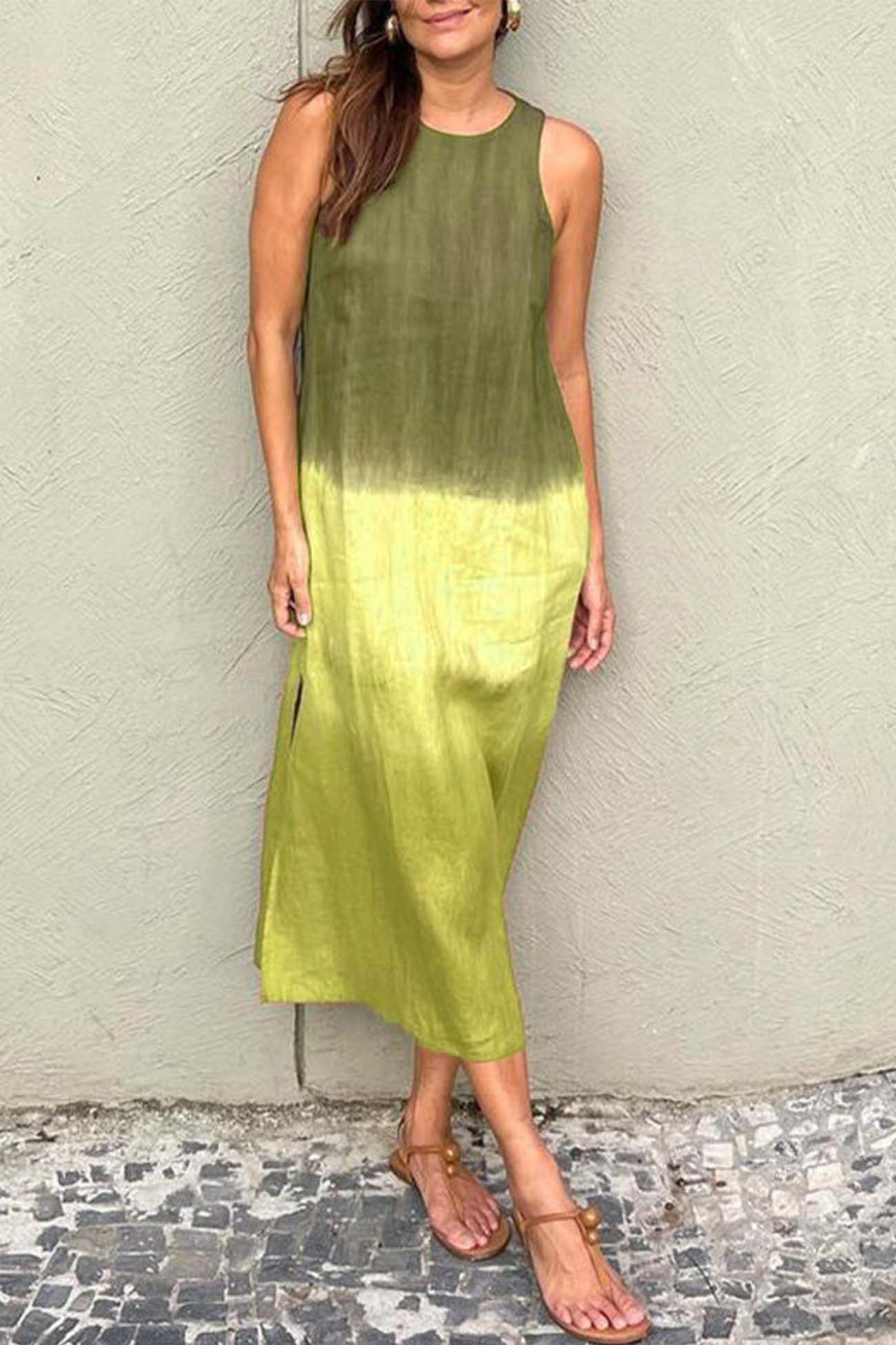 Flowy Sleeveless Relaxed Fit Maxi Dress