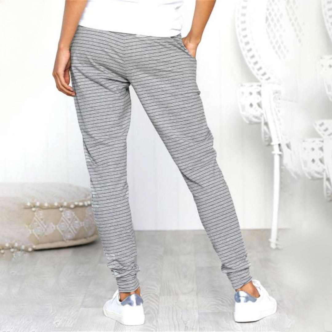 Women's Joggers - Relaxed Fit - Soft Cotton Blend - Drawstring Waist - Elastic Cuffs