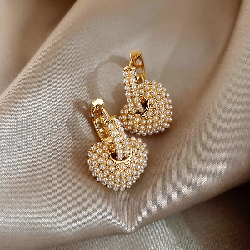 Radiant Pearl Love Earrings