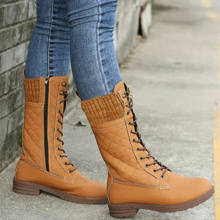 Women's mid-calf motorcycle boots