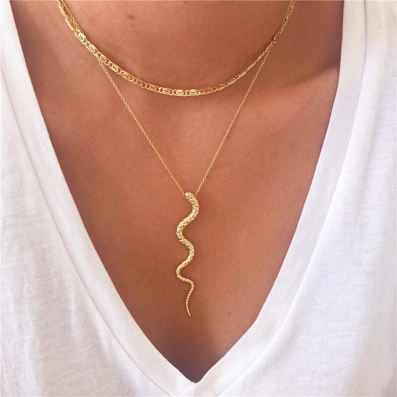 Sleek Snake Chain Necklace