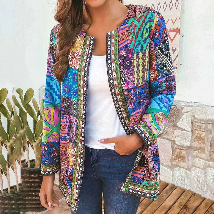 Retro Patterned Jacket