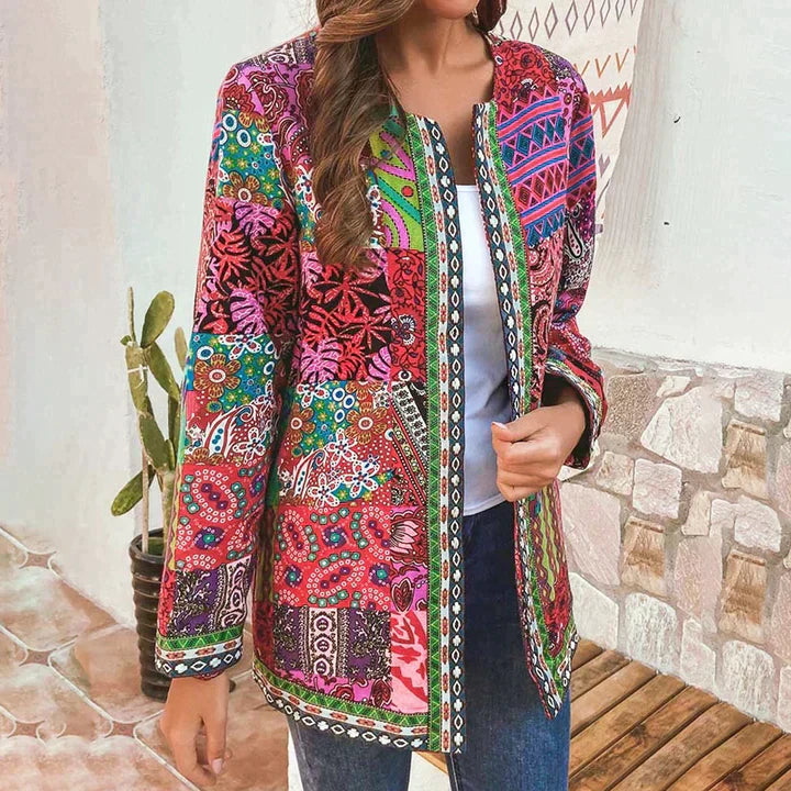 Women's retro patterned jacket