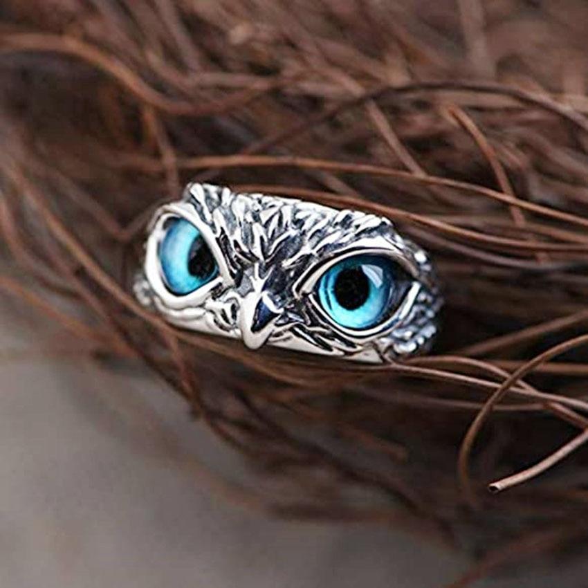 Adjustable Radiant Owl Ring