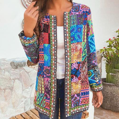 Women's retro patterned jacket