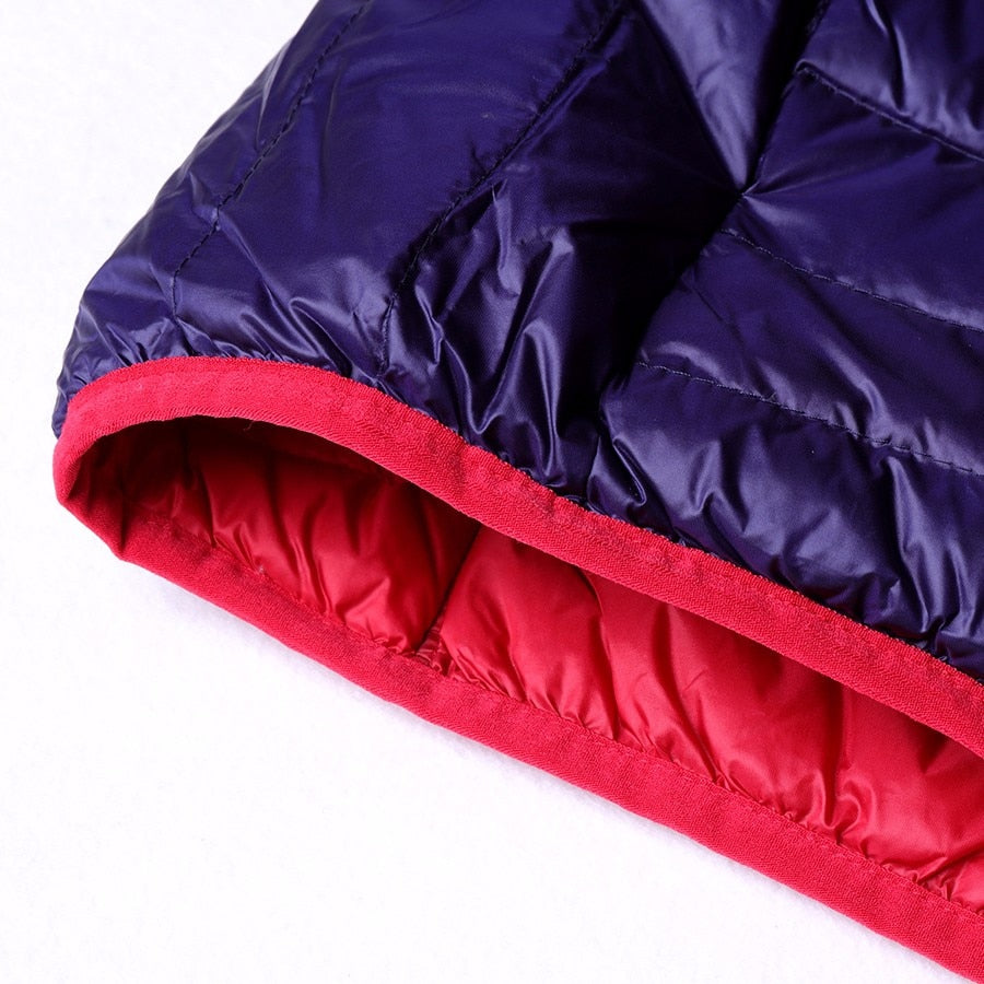 Women's ultra-light reversible down jacket