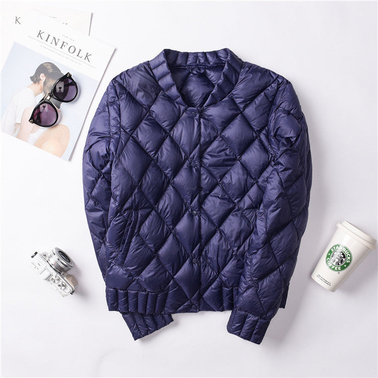 Women's lightweight buttoned fall jacket