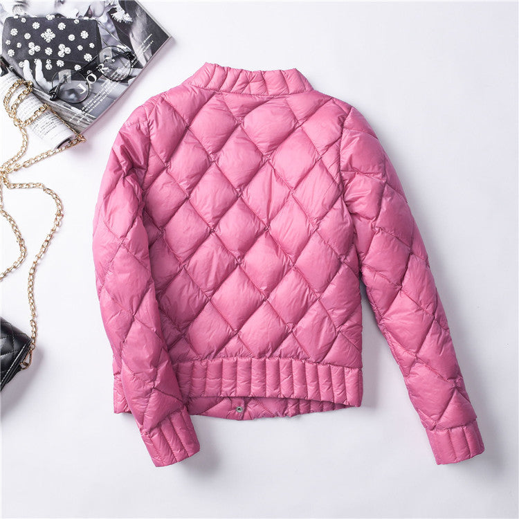 Women's lightweight buttoned fall jacket