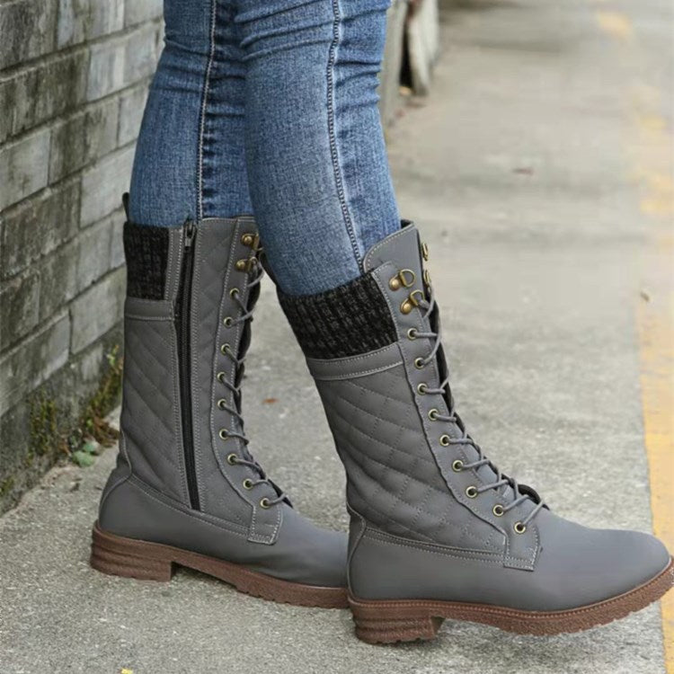 Women's mid-calf motorcycle boots