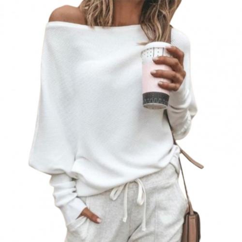 Women's elegant boat neck raglan sleeve sweater