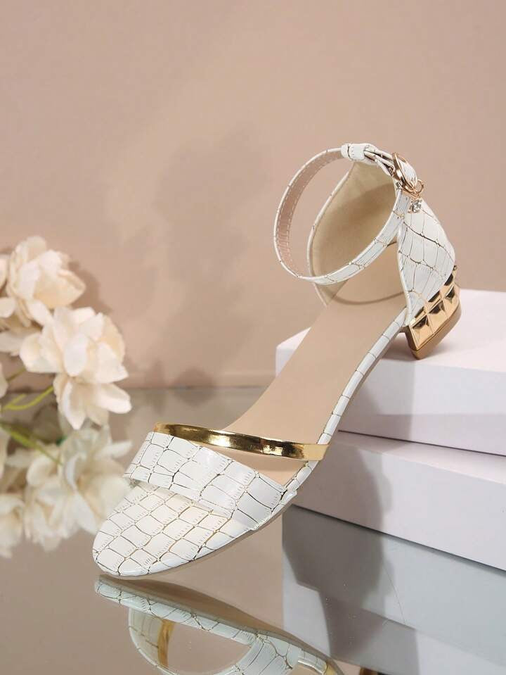 Cushioned Insole Open Toe Ankle Strap Sandals