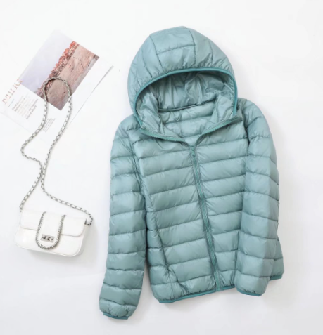 Puffer Jacket - Lightweight Packable - Quilted Insulated Hooded Design