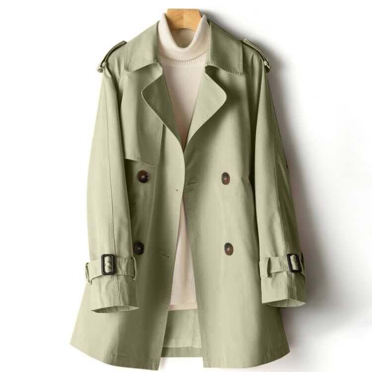Serrilda - fashionable spring/autumn versatile windbreaker coat