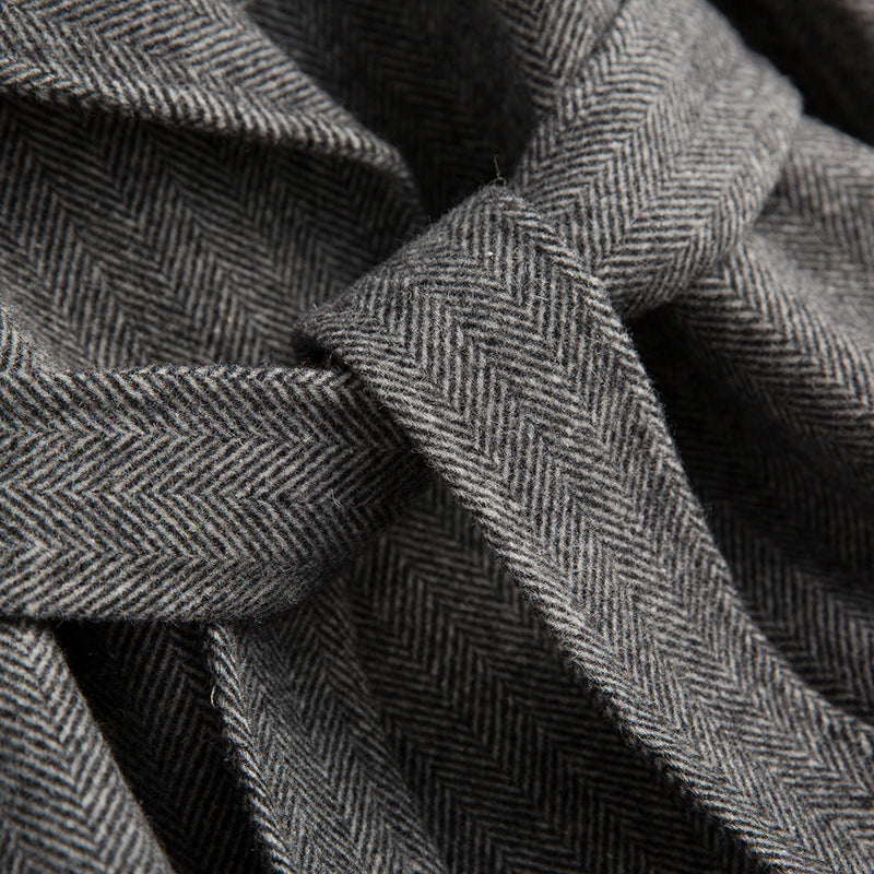 Elegant Belted Double Sided Coat