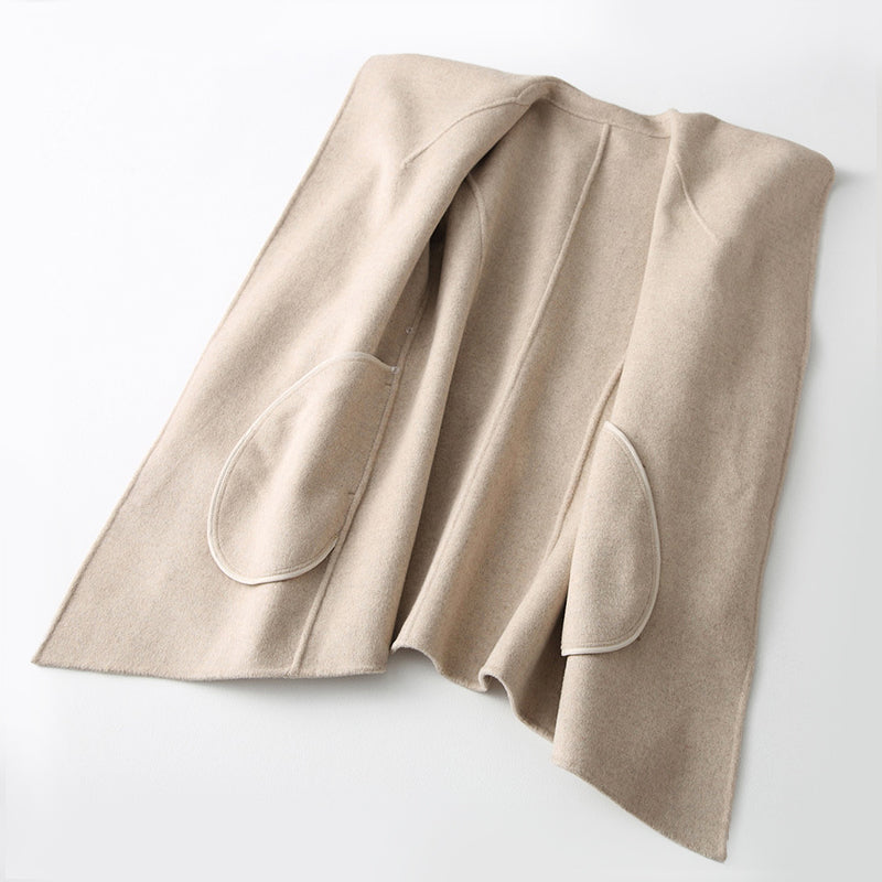Graciela - elegant double sided coat with belt