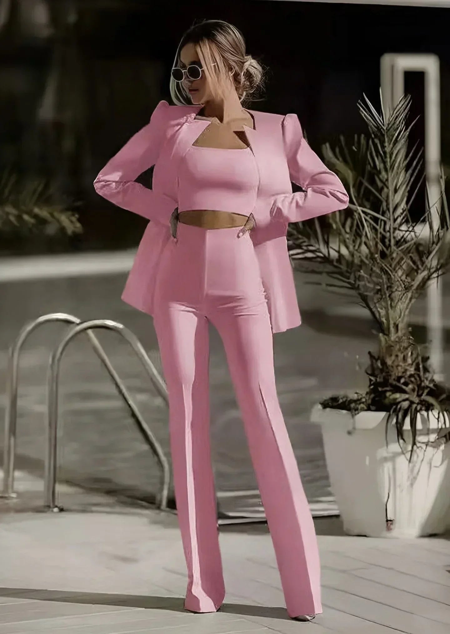 Tailored Fit 2-Piece Blazer Set