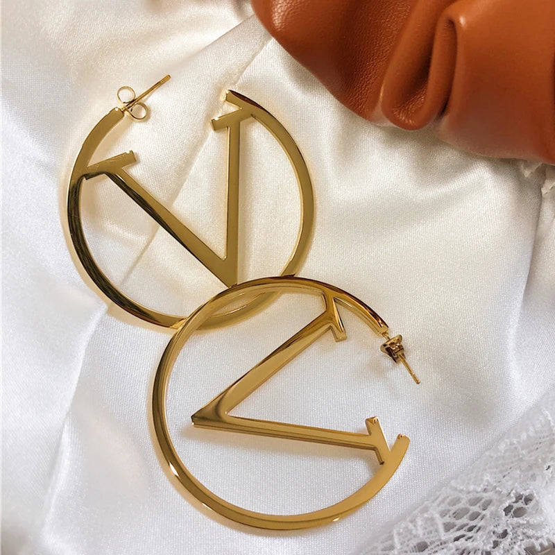 V-Shaped Punk Earrings