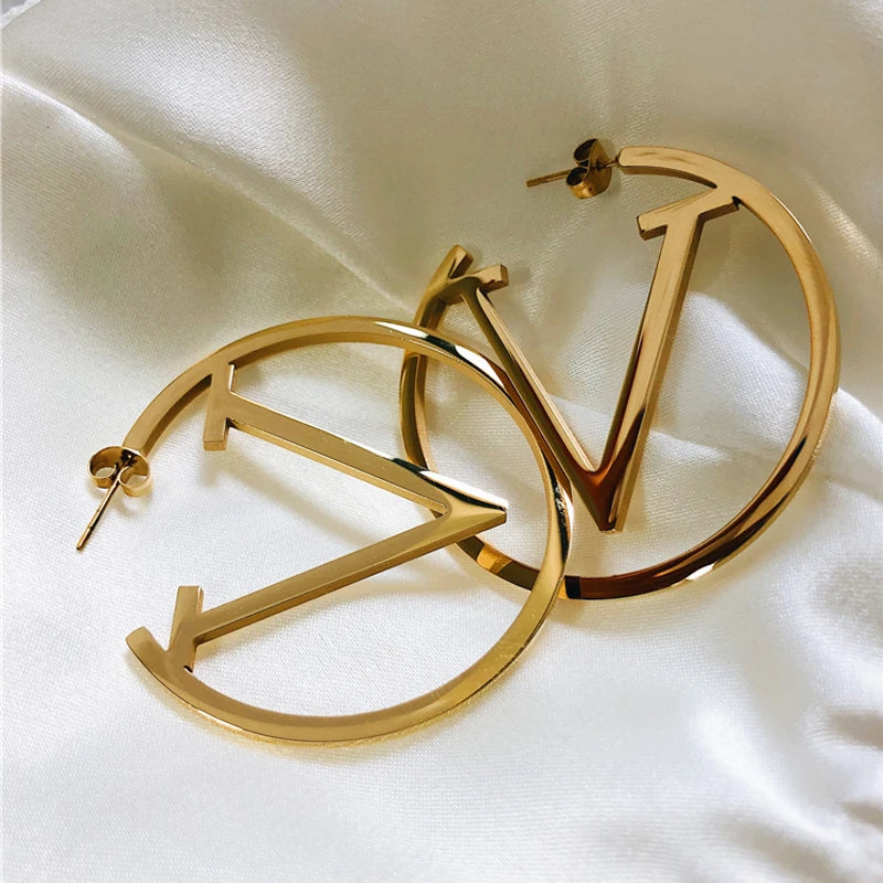 V-Shaped Punk Earrings