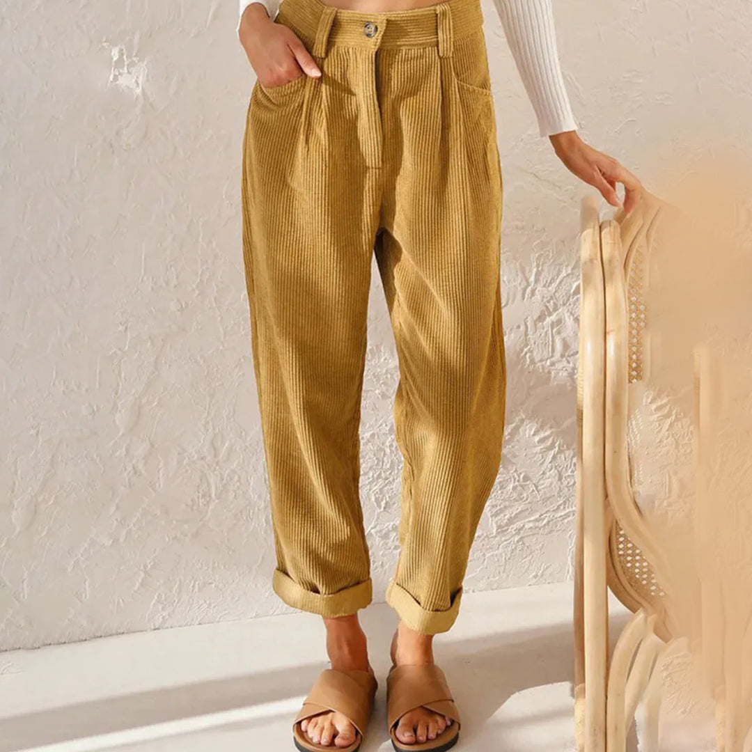 High waist cozy pants for women