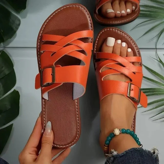 Stylish Flat Sole Summer Slippers