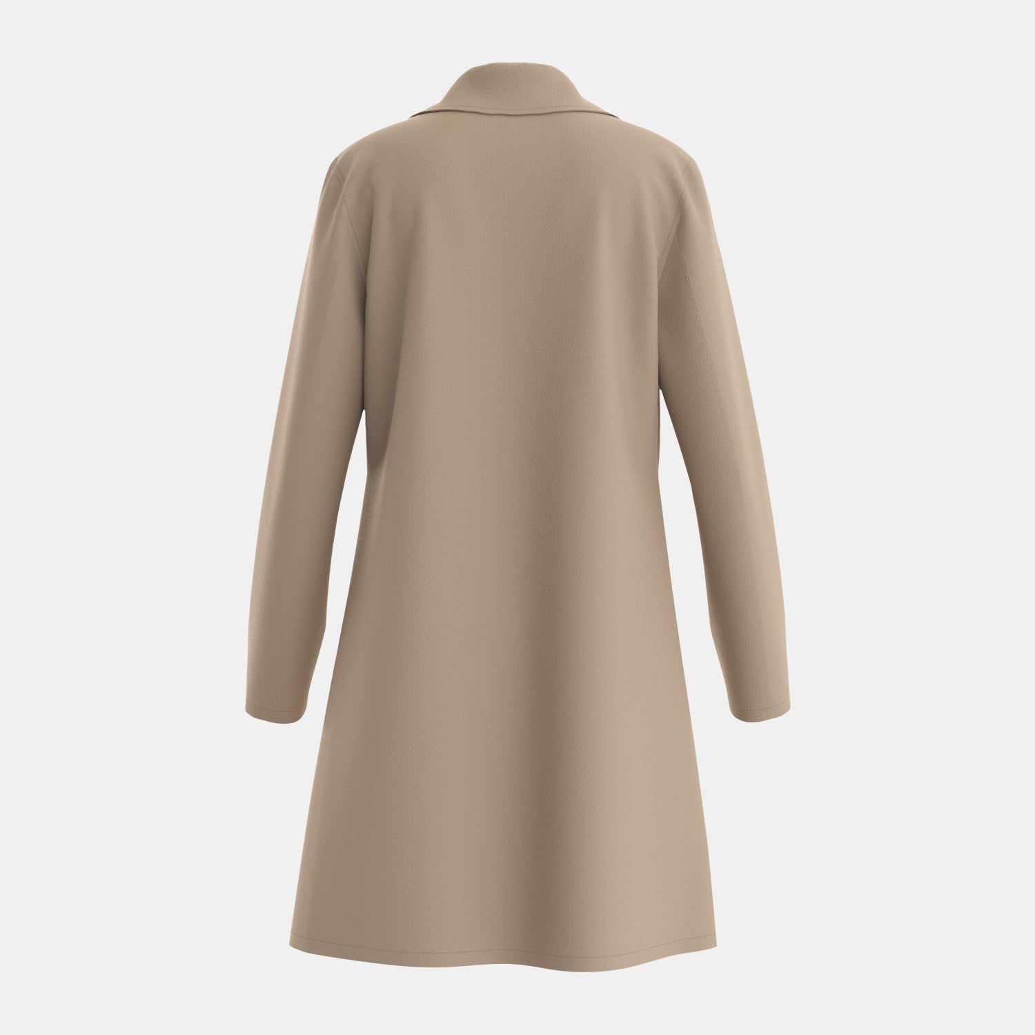 Wool Blend Tailored Fit Double-Breasted Coat