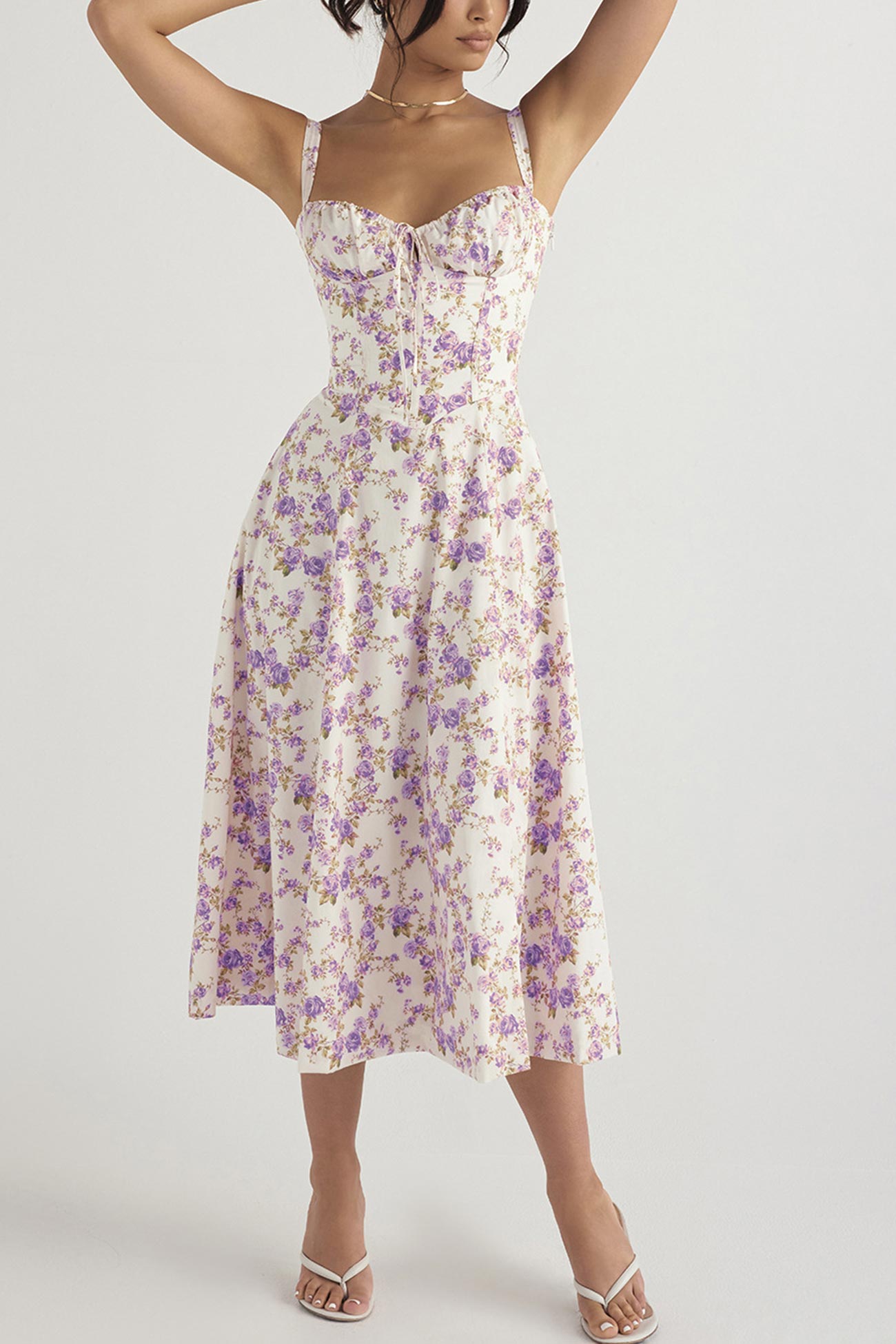 Elegant Sleeveless Fitted Midi Dress