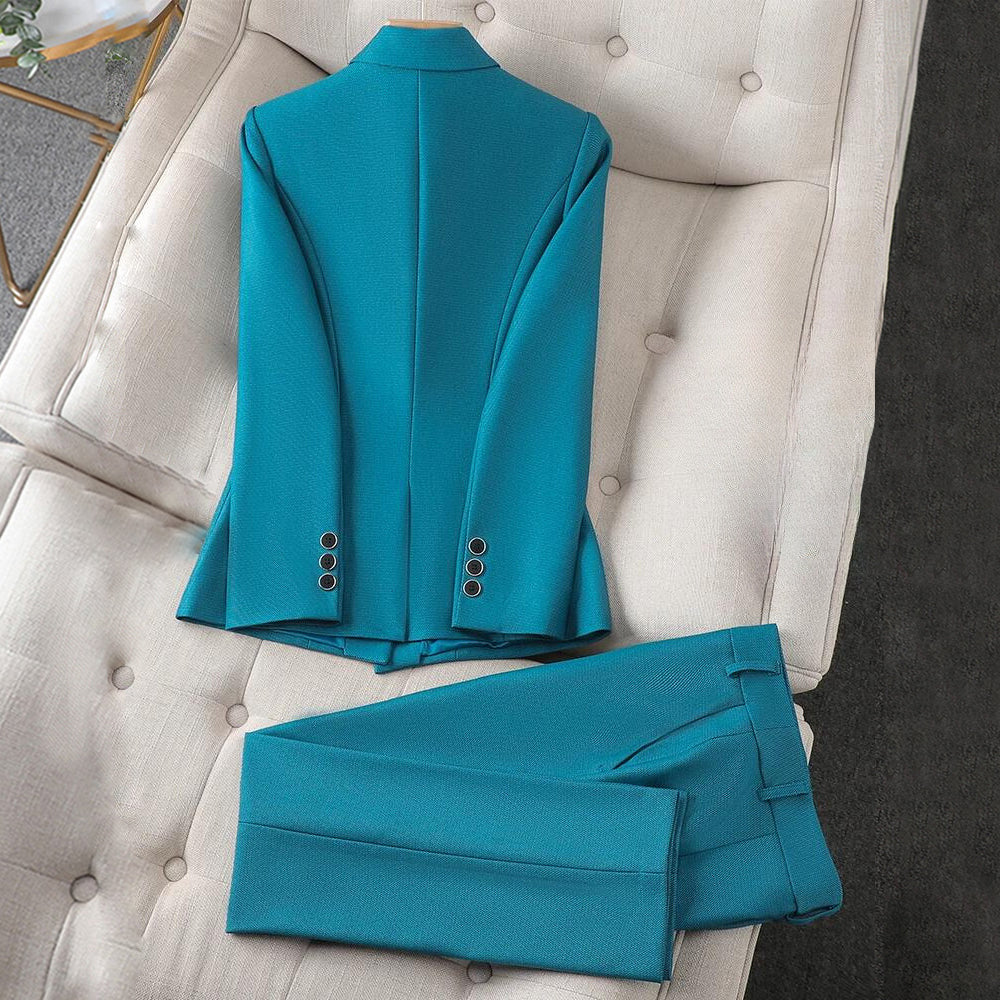 Business Formal Two-Piece Blazer and Pants Set