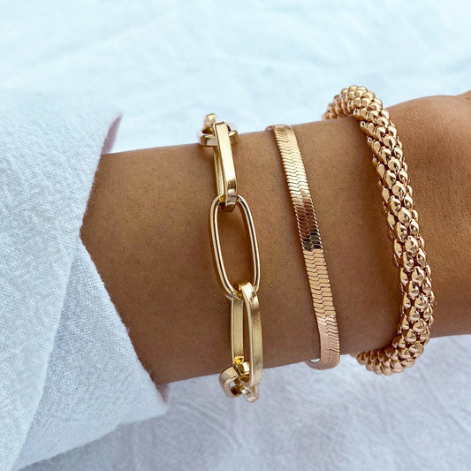 Thick Link Chain Elegant Bracelet
