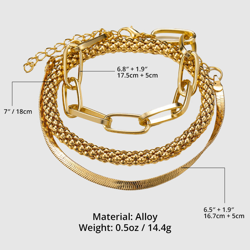 Thick Link Chain Elegant Bracelet