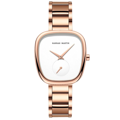 Women's minimalist stainless steel wristwatch