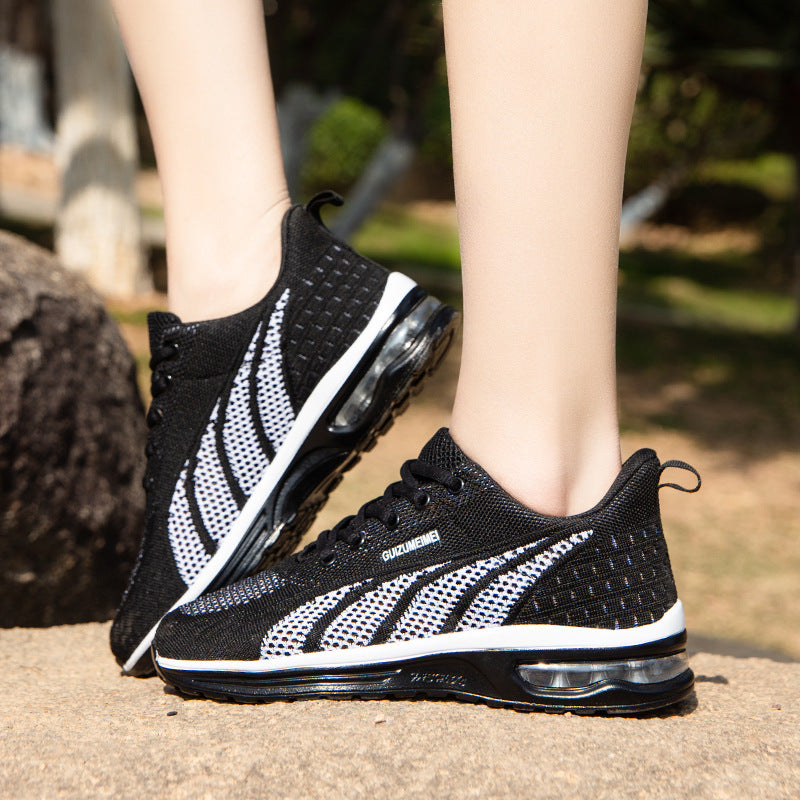 Breathable Cushioned Mesh Running Sneakers