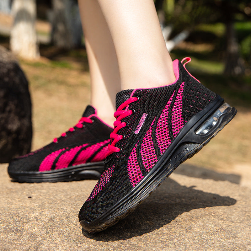 Breathable Cushioned Mesh Running Sneakers