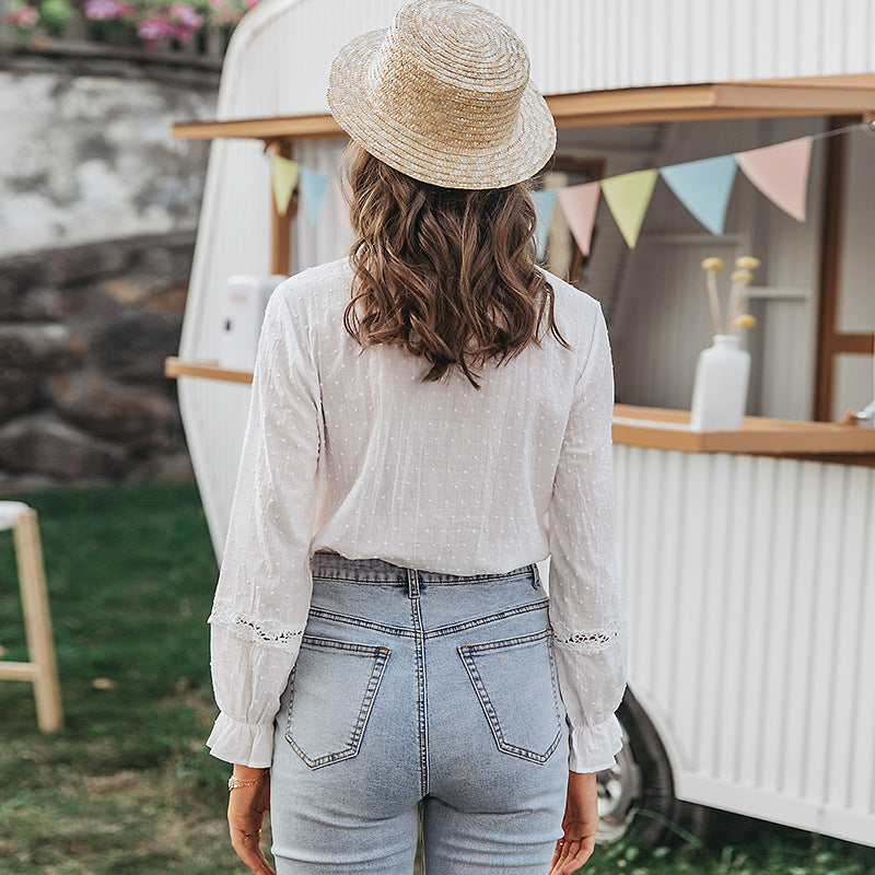 Ruffled Spring Louise Shirt
